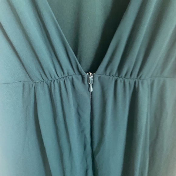 Show Me Your Mumu Jenn Maxi Dress Emerald Chiffon - Picture 11 of 12